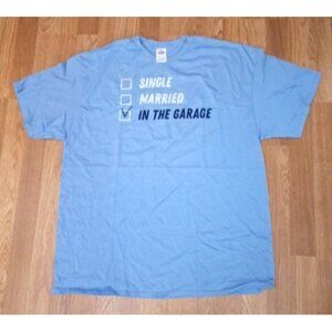 Delta Blue Garage Car Guy Novelty Men's T-shirt Shirts Choose Size M. L. XL, XXL
